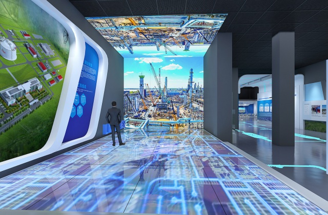 長春城市LNG應急調(diào)峰儲配站工業(yè)旅游展廳設計效果圖